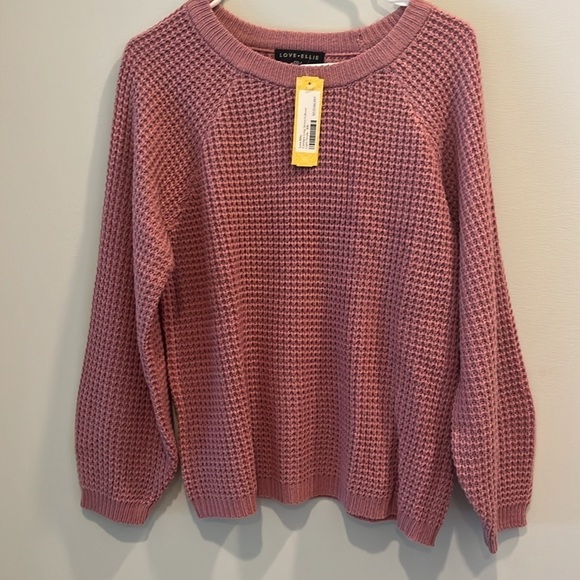 🆕 Love Ellie - Long Sleeve pullover sweater - girls size XXL.  Pink - Picture 5 of 13